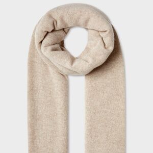 White & Warren Cashmere Travel Wrap Sand Wisp Heather